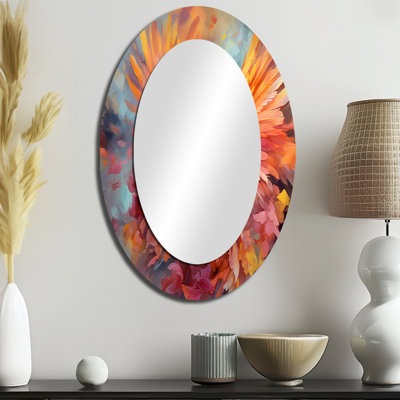 Miroir mural tropical Tropical I - jaune