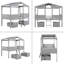 Lit mezzanine simple avec tiroirs Alecha Kids-419904061