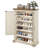 Freestanding Large Shoe Storage Cabinet Organizer With Adjustable Shelf For Entryway