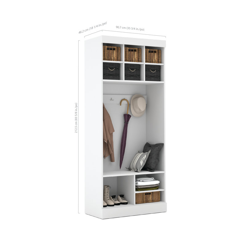Arlex 35.8'' Walk-In Tower, White