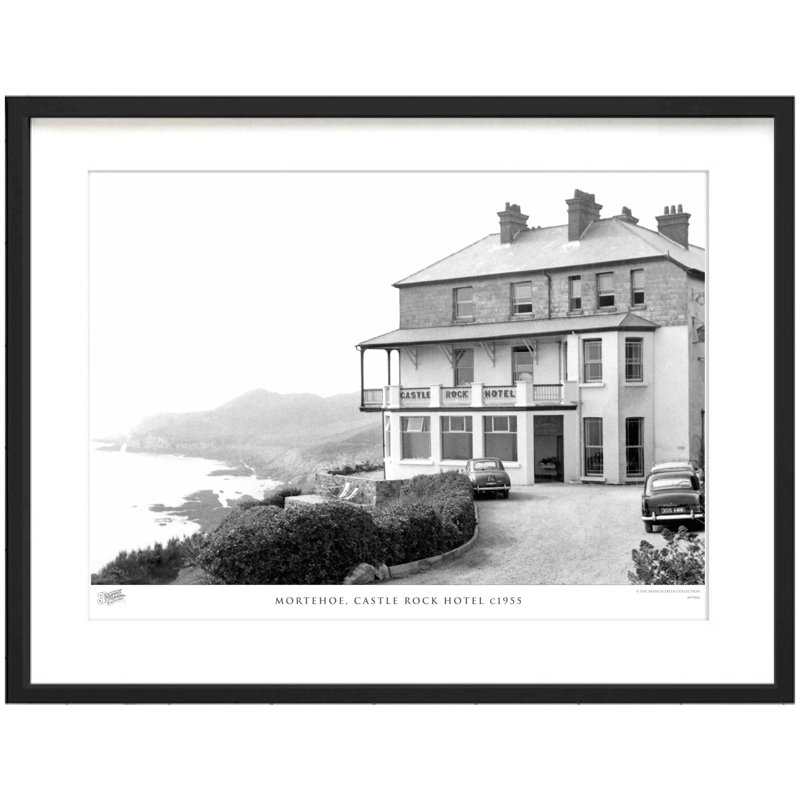 Mortehoe, Castle Rock Hotel C1955 by Francis Frith - Single Picture Frame Print, 40cm H x 50cm W x 2.3cm D