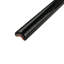 Santorini 8" x 1" Ceramic Pencil Liner Tile Trim in Nero