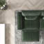 Canapé en chenille 4 places avec 2 repose-pieds et coussins lombaires en chenille - Flexibles, confort familial-922559203