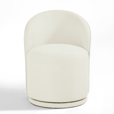 Chaise de salle à manger rembourrée et pivotante moderne (ensemble de 2)