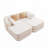 Teddy Fabric Double Chaises Sofa,No Assembly-338641895