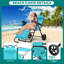Chariot de plage pliable Shalica - 2in1 tours de chariot de plage en chaise de plage - 8 po-1065534991
