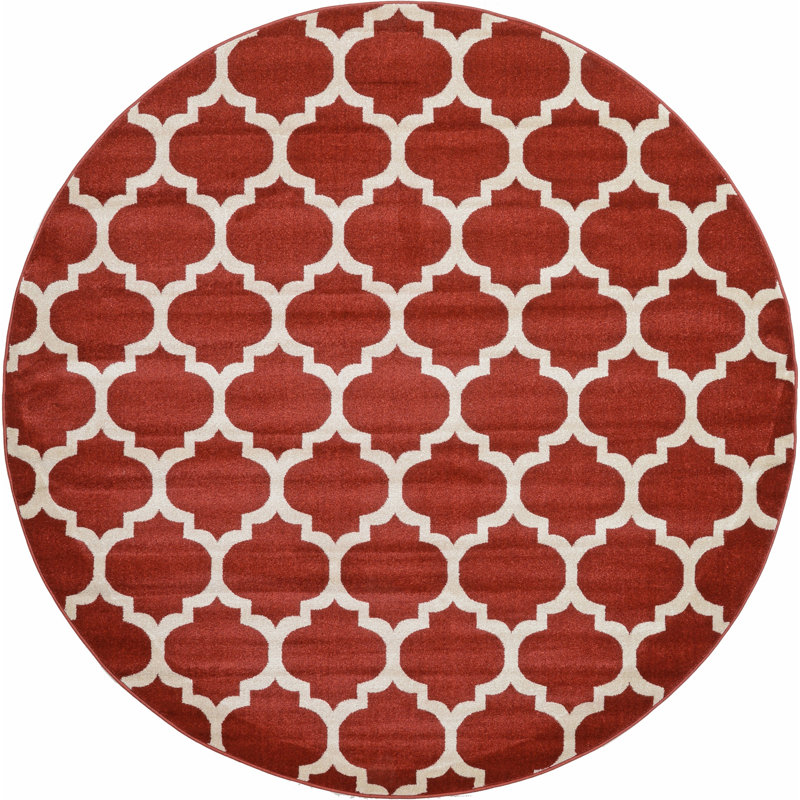 Molly Geometric Indoor Rug, Round 8'