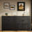 Farmhouse Sideboard With Adjustable Shelves And Rustic Handles-1012579678