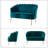 Hendrix 50.2'' Velvet Loveseat-91143986
