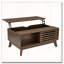 Table basse à plateau relevable avec rangement