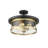 3-Light Flush Mount With Glass Shade-90635521