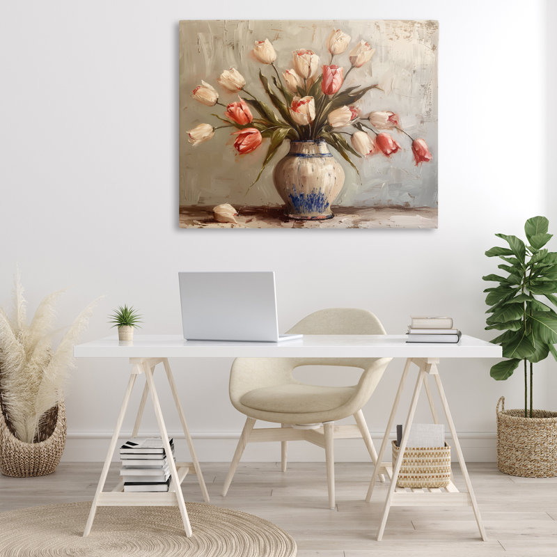«Quiet Spring Tulips Canvas» par Arlington Prints, H 36 po x l 48 po
