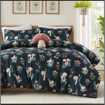 Ensemble d'édredon de jardin 4 pièces pour lit double / grand champignon