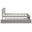 Base de lit simple avec lit gigogne en bois-1846552947