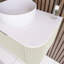 30 po Ensemble de meuble-lavabo mural W avec comptoir en marbre blanc assemblé-2083725567
