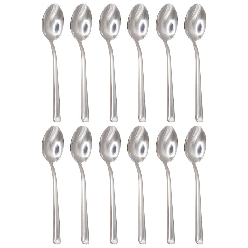 Stainless Steel Wood Stainless Steel Teaspoon Flatware