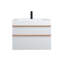 Meuble-lavabo mural de 30 po avec lavabo en acrylique intégré, 2 tiroirs à fermeture en douceur, armoire flottante pré-assemblée et moderne-122277396