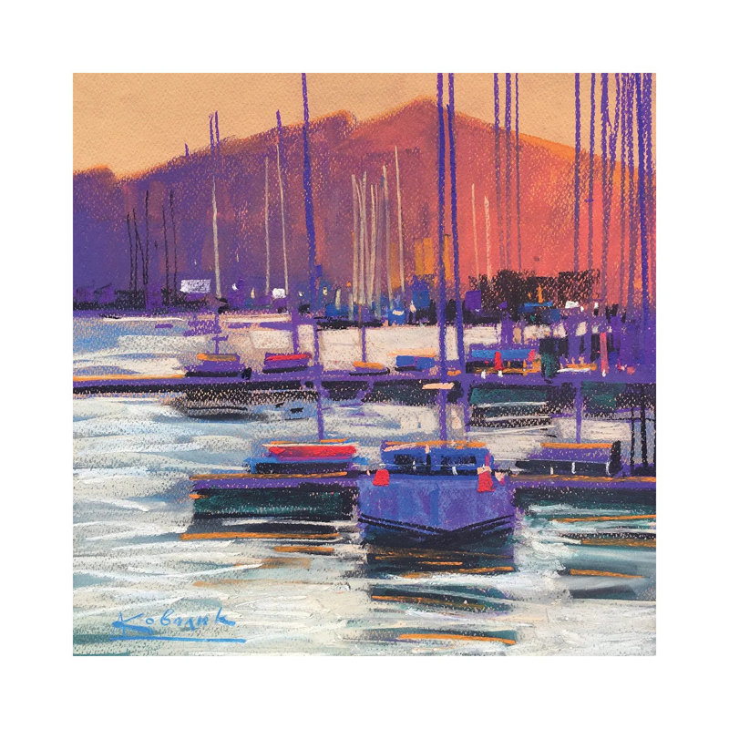 Impression In Chalkida Greece by Andrii Kovalyk - Gallery-Wrapped Canvas Giclée on Canvas, 45.72 cm H x 45.72 cm W