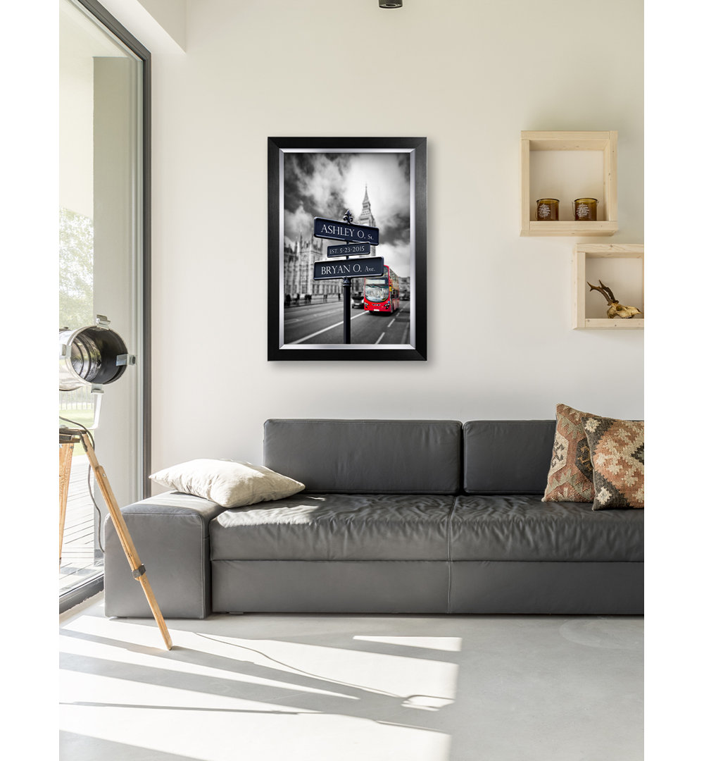 " Personalized Lovers Roadcrossing Sign " Latitude Run® 