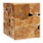 Billiot Reclaimed Teak Wood Block Bench, Natural
