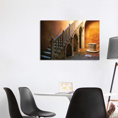 Italy, Venice. Casa Goldoni Courtyard. by Jaynes Gallery - Wrapped Canvas Gallery-Wrapped Canvas Giclée