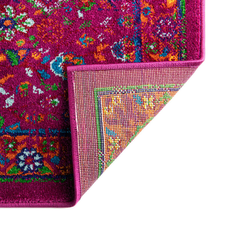 Floral Indoor Rug, Rectangle 5'3" x 8'
