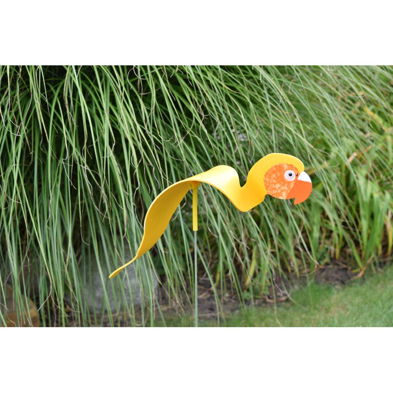 Art de jardin gold perroquet