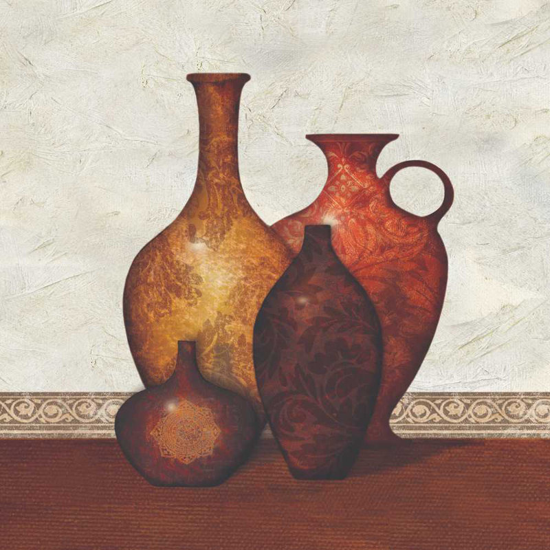 Spiced Arranged Pots - Wrapped Canvas Painting, 91cm H x 91cm W x 3.8cm D