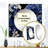 Cobalt Blue Renaissance Victorian Pattern - Floral Square Mirror Wall Decor For Bedroom-100992082