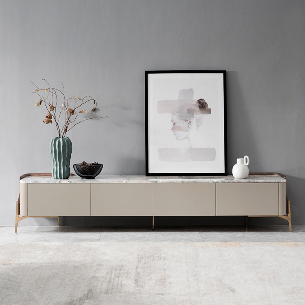 Hokku Designs Modern Minimalist TV Cabinet | Wayfair - Minimalist Tv Cabinet Designs