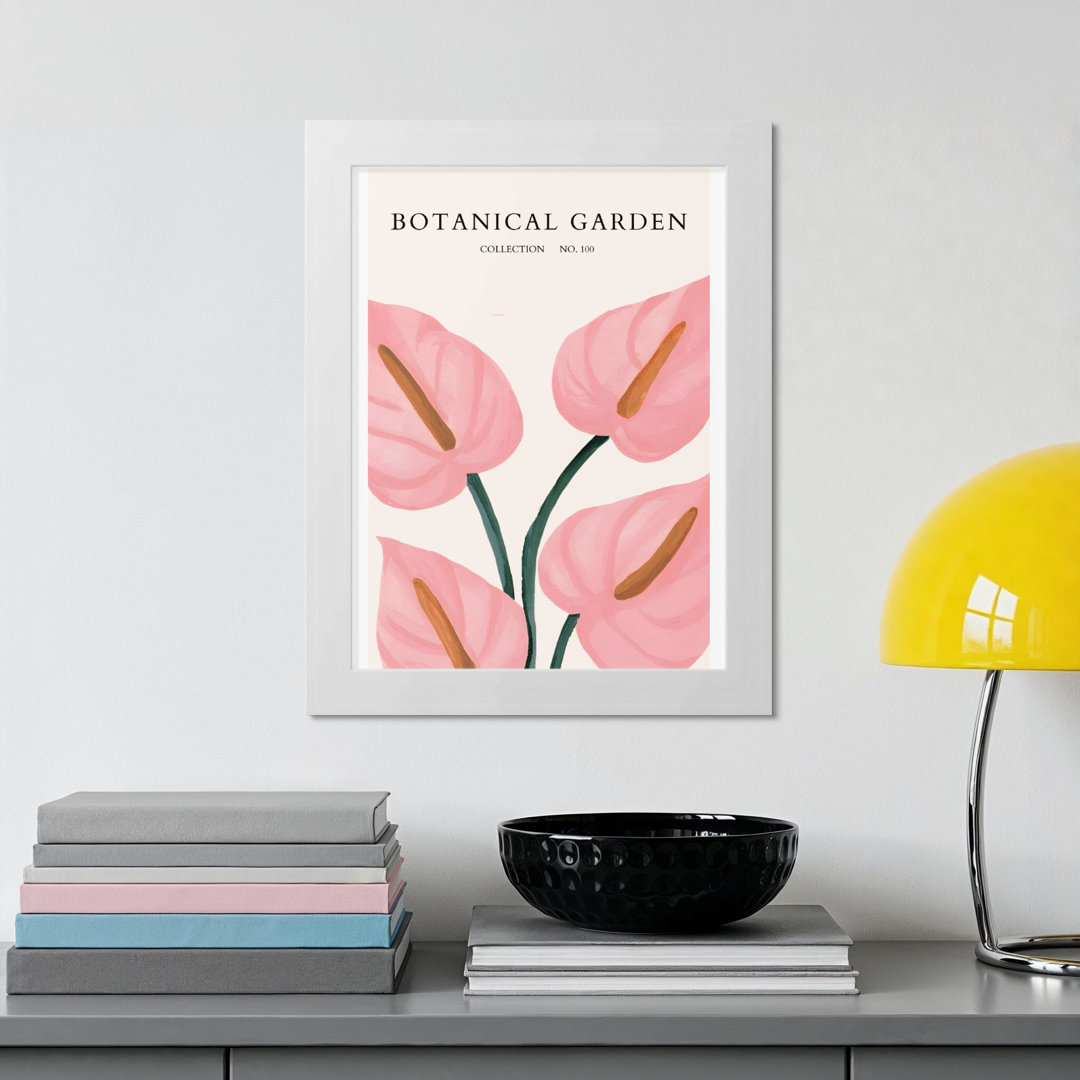 Botanical Garden Colfax, Pink Anthurium Print, Flower Market Decor, Modern Floral Art Print, Home Decor, 300 DPI Quality Colfax