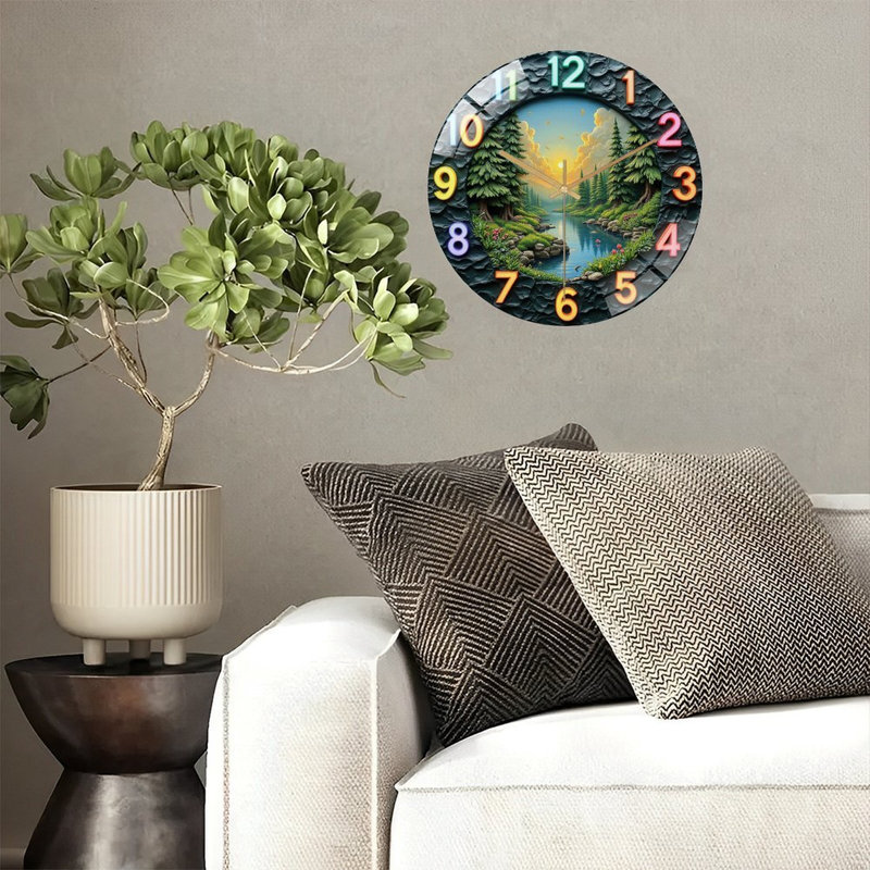Horloge murale élégante 12 po
