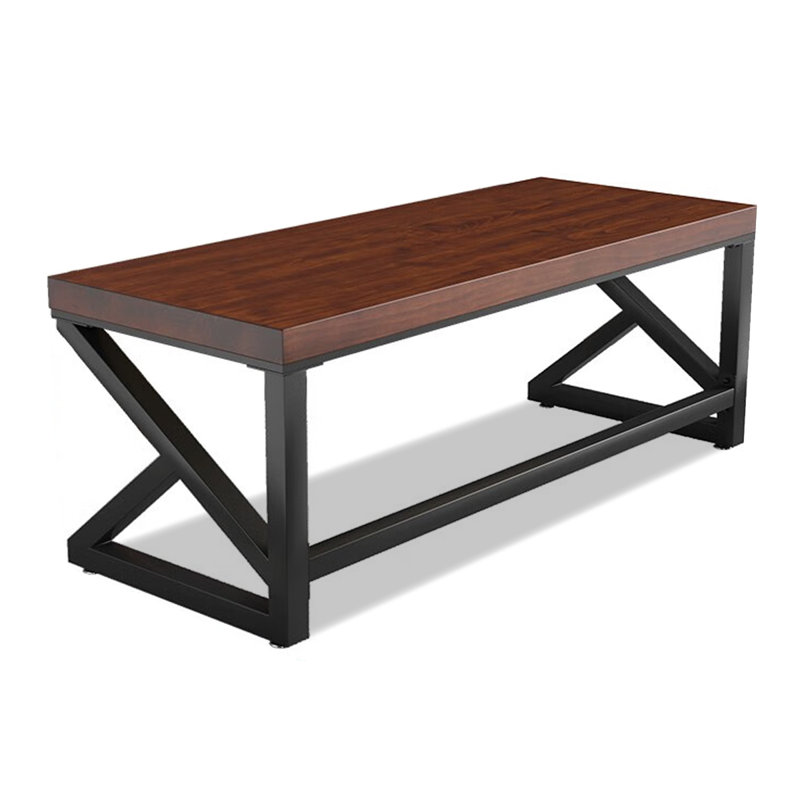 Petit bureau d'étude en bois massif Home, H 29,53 po x l 62,99 po x P 23,62 po