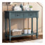 Console Daisy Series avec deux tiroirs et une tablette inférieure (bleu marine)-901685923