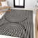 Tapis noir / blanc Sofia