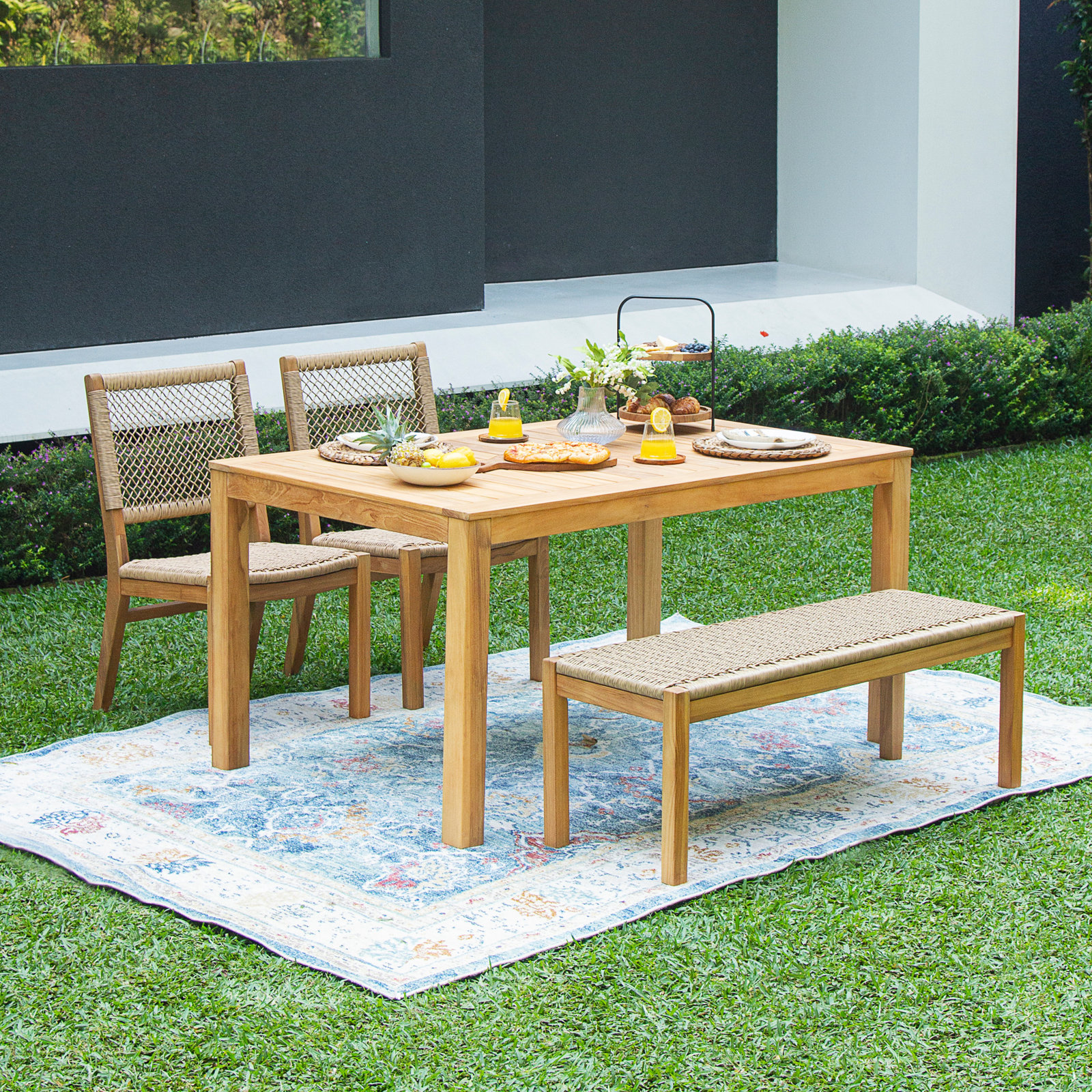 Seras Teak Patio Dining Set