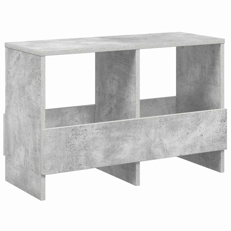 Wood Free Standing Magazine Rack, Grey