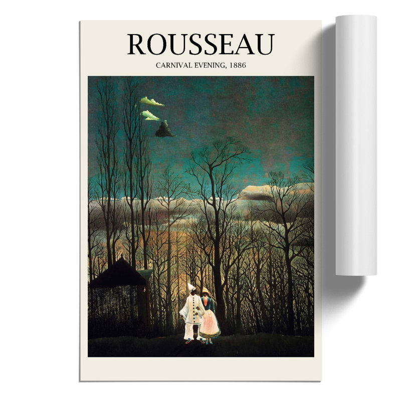 Carnival Evening Print by Henri Rousseau - Frameless Print, 42cm H x 30cm W x 0.1cm D