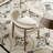 Stone Round Boydton With 4/6 Premium Solid Wood Leather Upholstered Dining Chairs For Kitchen/Dining Room-1663682360-1663682359-1663007668