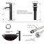 Ensemble de meuble-lavabo simple 48 po avec lavabo vasque en verre, plateau en bois manufacturé, robinet économiseur d'eau-64565892