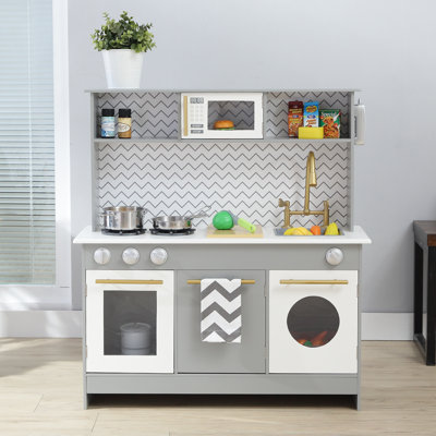 Teamson Kids Little Chef Berlin Modern Play Kitchen with Accessories
