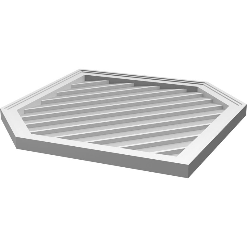 Ventilé vertical à pignon vertical 11/12 po, H 1,5 po x l 30 po x L 38 po