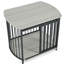 31,5 po Hutches de chien gris, pour les chiens de taille moyenne et la table de caisse de longue durée, les animaux courbés de taille moyenne, attrayants-1219823583