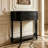 Black Solid Wood Rectangular Console Table
