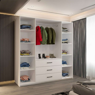 4 Door Manufactured Wood Wardrobe