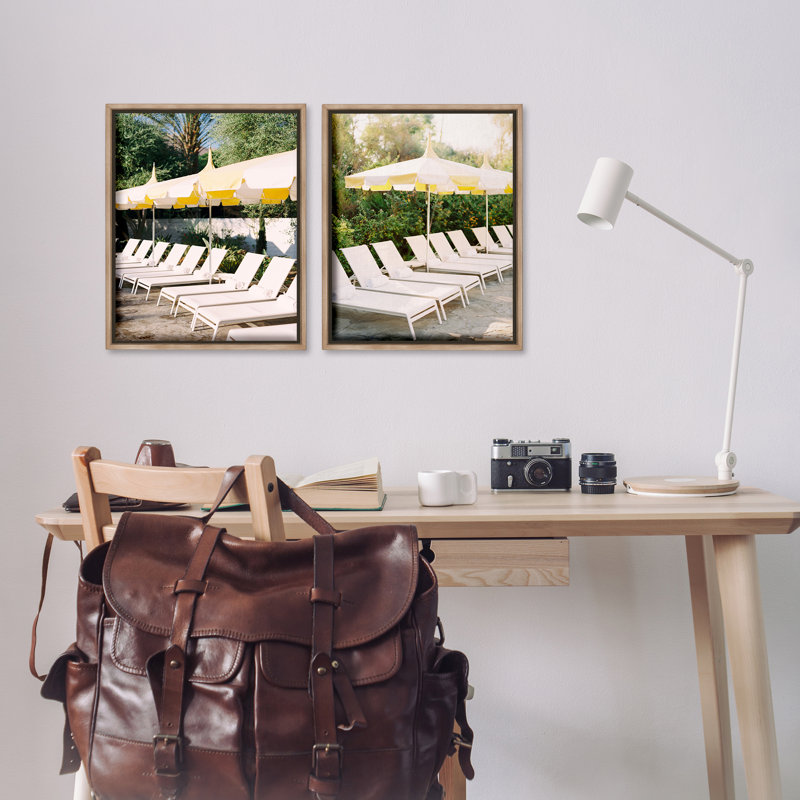 Ensemble de 2 chaises longues flottantes avec chaises longues par Justine Milton, H 21 po x l 17 po