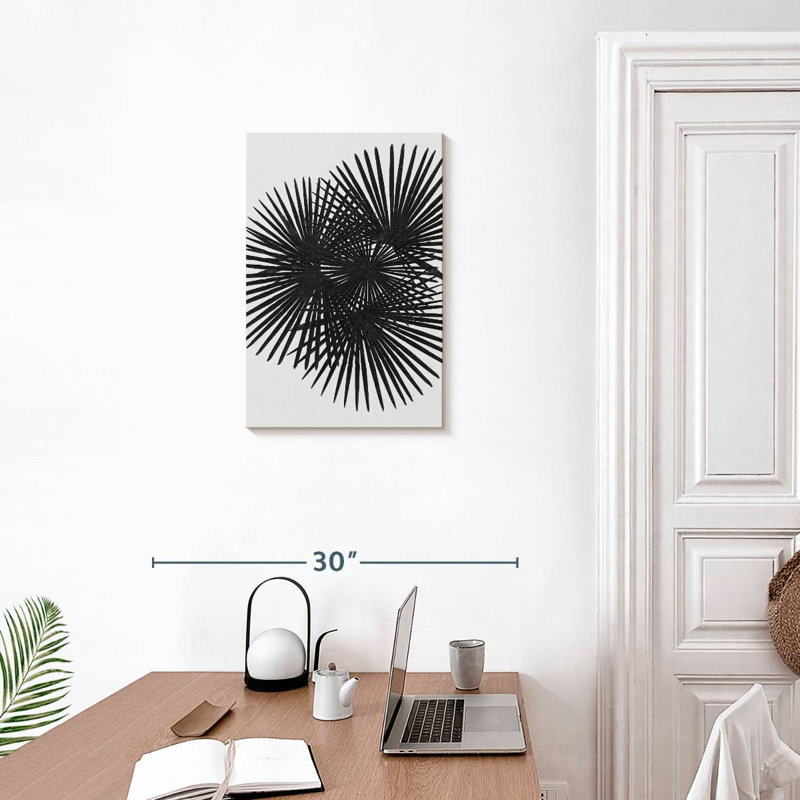 Harnek Fan Palm BW, H 24 po x l 16 po