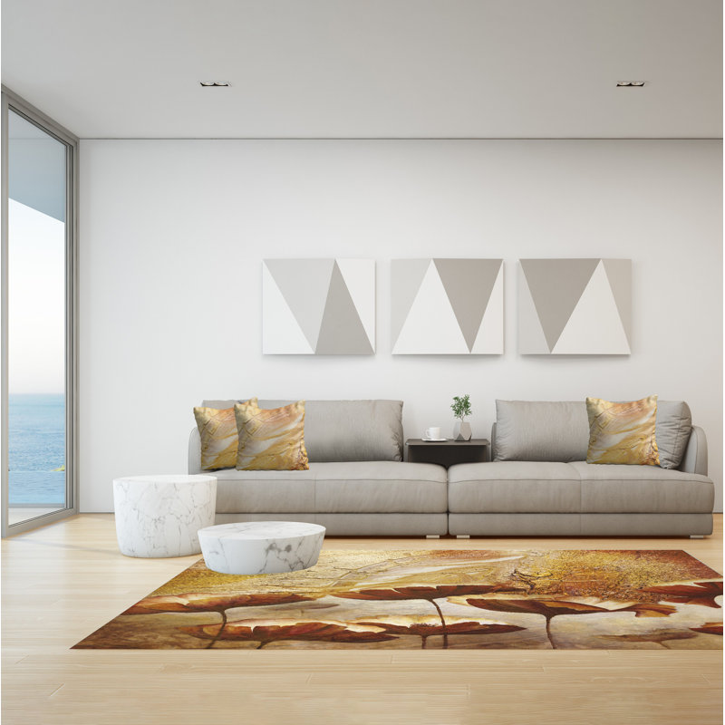 Gaukur Floral Area Rug, Rectangle 140 x 200cm