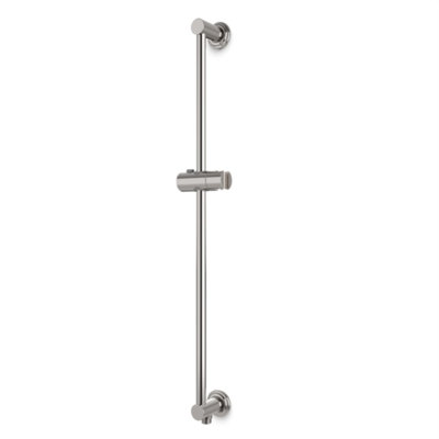 Slidebar With Integrated Water Outlet And Classic Escutcheons Brushed Nickel