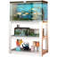 Porte-aquarium en métal de 40 à 50 gallons, L 33,99 po x l 17,99 po x H 30,56 po, et stable, hauteurs de tablettes réglables, antirouille, plancher, support pour outils d'assemblage, base d'aquarium, 31,5 po, 18 po et 34 po-127306717